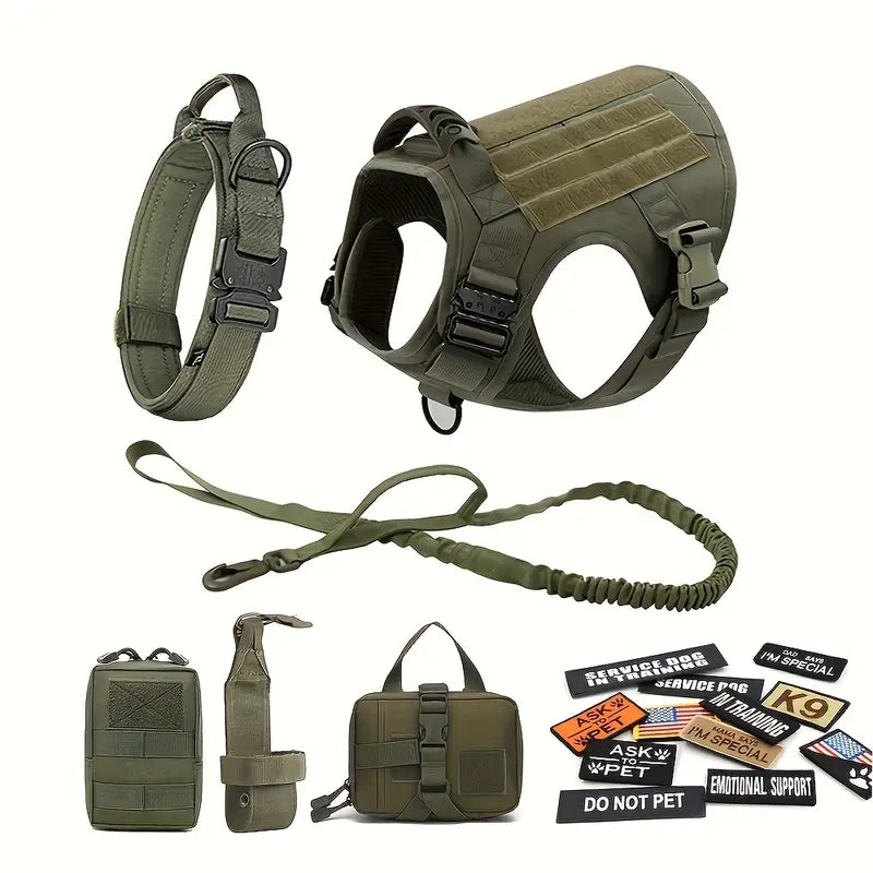 Tactical Dog Harness Set