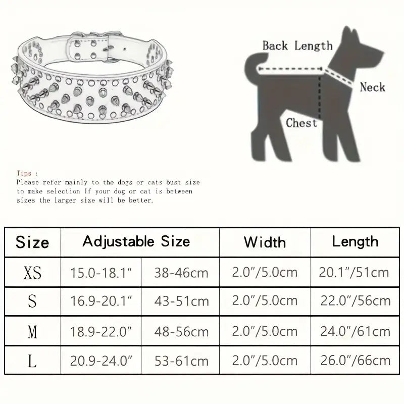 Spike Studded Dog Collar