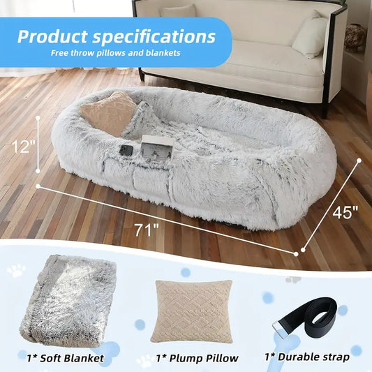 Cozy Human-Sized Dog Bed
